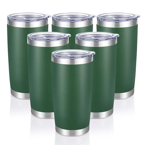 20 oz Tumblers Bulk Stainless Steel Tumbler with Lid (6 Count)