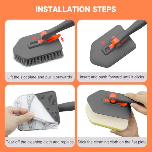 Shower Scrubber with Long Handle