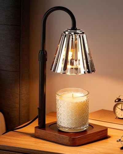 Black Candle Warmer Lamp with Timer