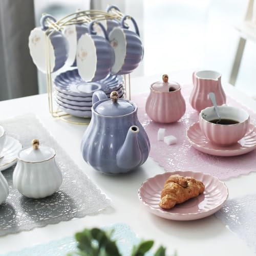 Sweejar Porcelain Tea Sets British Royal Series (22 Count)