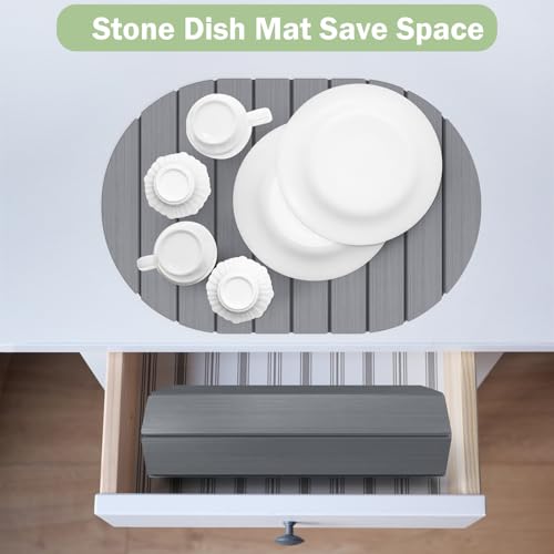 Stone Dish Drying Mat for Kitchen Counter