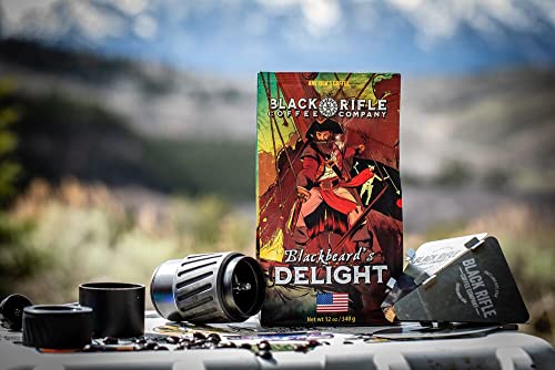 Black Rifle Coffee Dark Roast Ground Coffee Blackbeard's Delight 12 oz (12 Ounce)