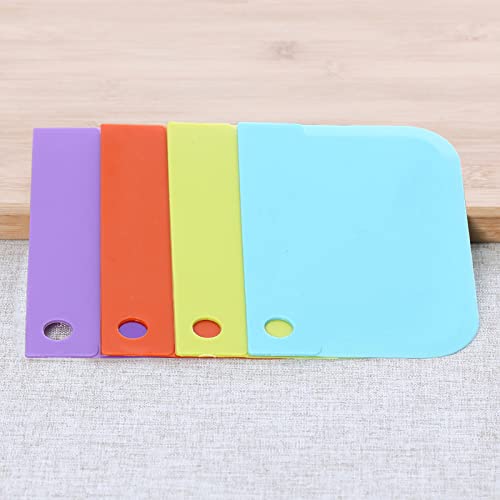 6pcs Cake Scraper Decorating Comb and Icing Smoother Reusable Bread Cream Pizza Cutter (6 Count)
