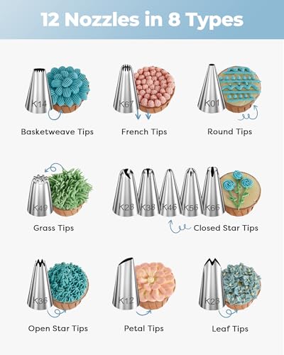 71 Cake Decorating Kit Baking Supplies Tools for Beginners & Pros (71 Count)