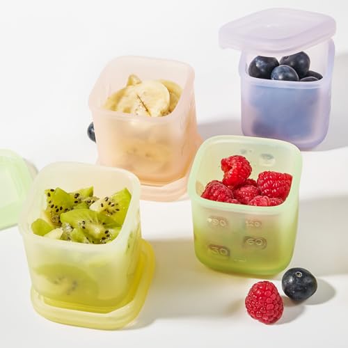 Silicone Baby Food Storage Containers 4pk (4 Count)