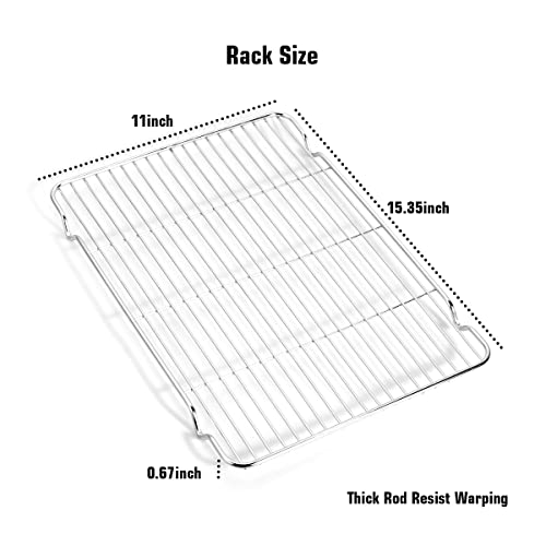 Baking Sheet & Rack Set [2 Sheets + 2 Racks]
