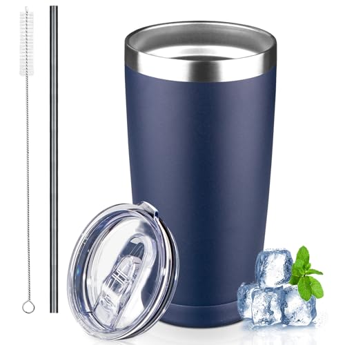 20 oz Tumbler with Lids and Straws