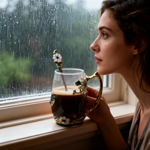 Best Gifts For Women Mom Blue Glass Coffee Tea Mug Unique Birthday Christmas Gift For Women Who Have Everything
