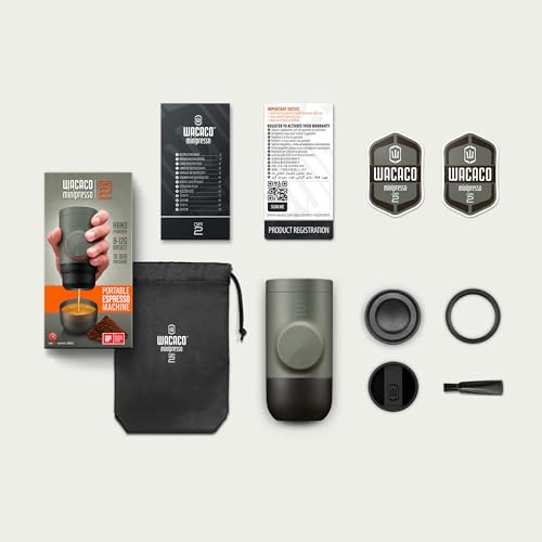Minipresso GR2 Espresso Machine Compatible Ground Coffee