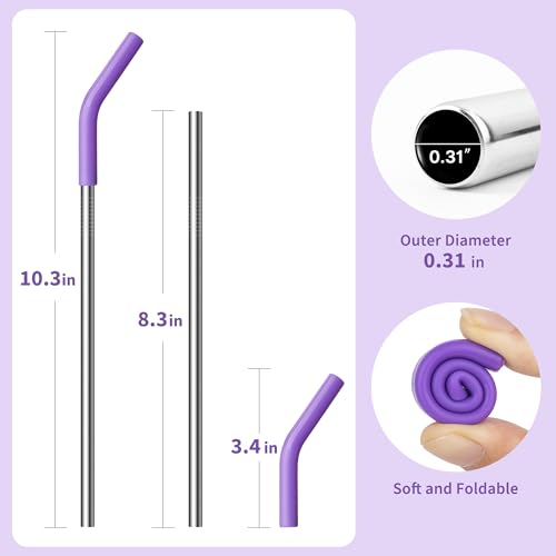 Stainless Steel Straws for 20 oz Yeti Tumbler