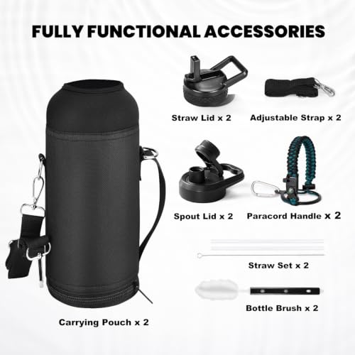 Insulated Water Bottle 40 oz (2 Count)