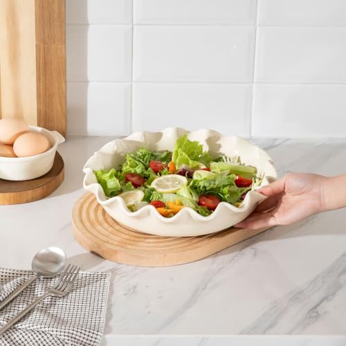 Sweejar Ceramic 11.5 Inches Pie Pan for Baking