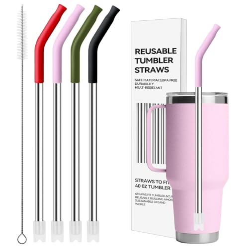 Stainless Steel Straws for 42 oz YETI Tumbler (4 Count)