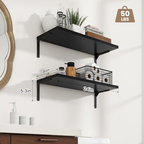 Deep Floating Shelves (2 Count)