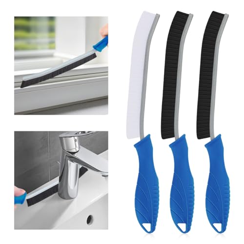 3Pcs Hard Bristle Crevice Cleaning Brush (3 Count)