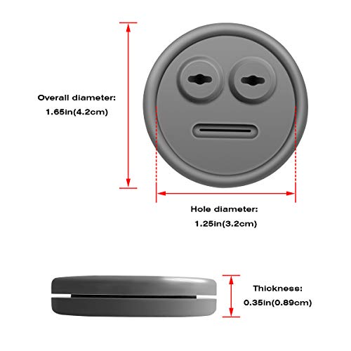 3 Pack Meat Probe Gray Grommets for Weber 85037 Smokey Mountain Cookers (3 Count)