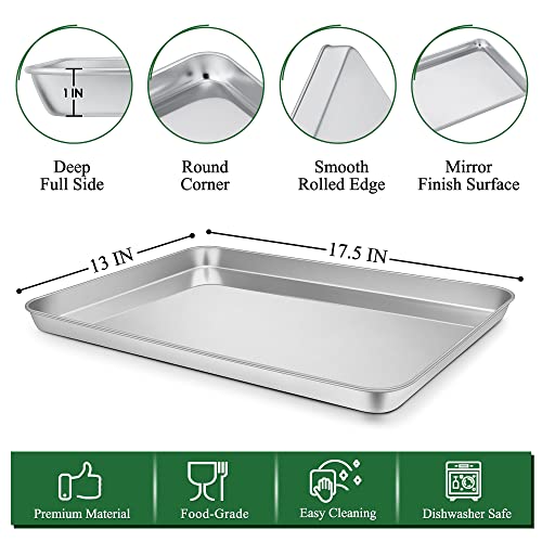 17.5 Inch Cookie Baking Sheet Pan with Wire Rack