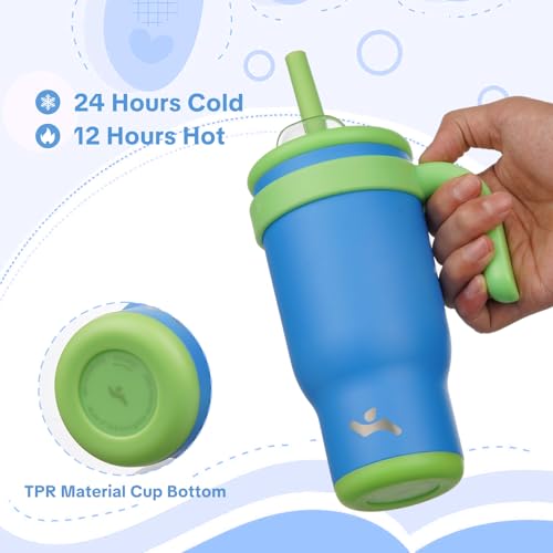 18 oz Tumbler with Handle and Straw