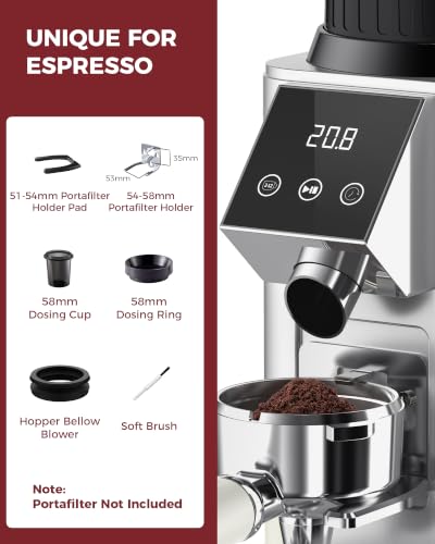G1 Conical Burr Coffee Grinder with 48 Grind Settings