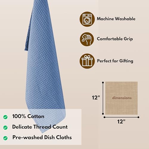 18 Pack Waffle Dish Cloths (18 Count)