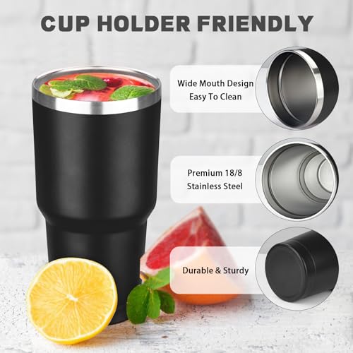 30 oz Tumbler with Lids and Straws
