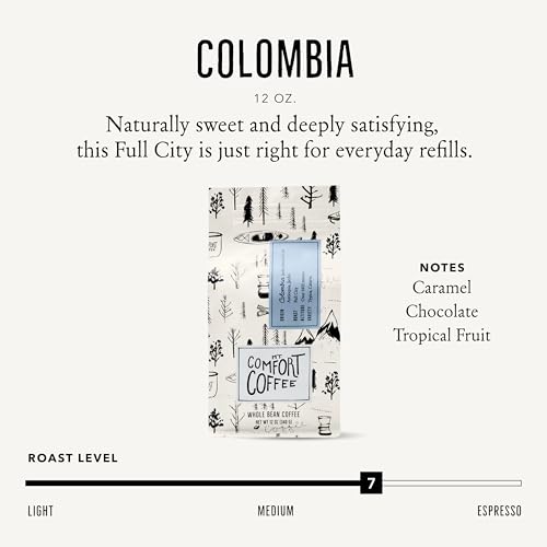 Mt Comfort Coffee Colombia Full City Roast (12 Ounce)