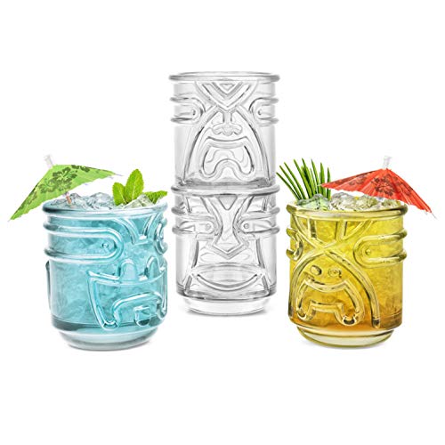 Tiki Cocktail Glasses (4 Count)