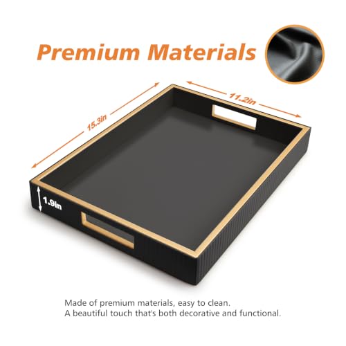Leather Tray Desktop Storage Organizer