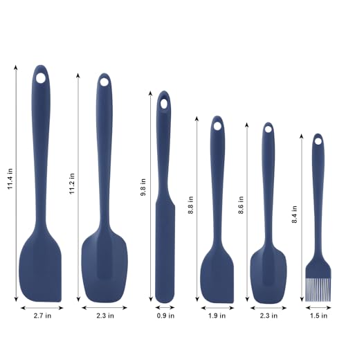 Silicone Spatulas Set (6 Count)