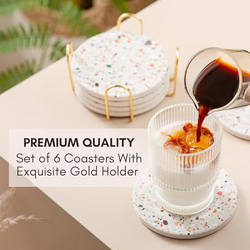 Terrazzo Coasters Set of 6 (6 Count)