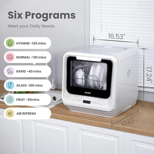 Portable Dishwasher Countertop with 5L Built