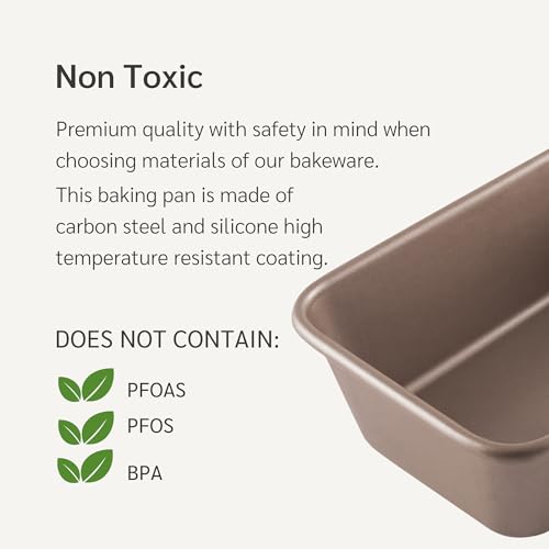 5 x 9 inch Nonstick Loaf Pan 1lb for Oven Baking