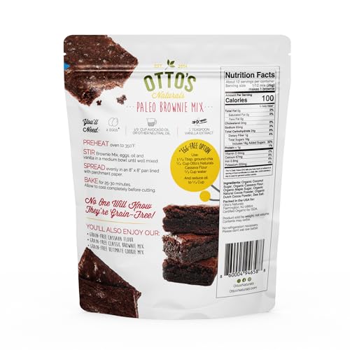 Grain Free Paleo Double Chocolate Brownie Mix (11.1 Ounce)