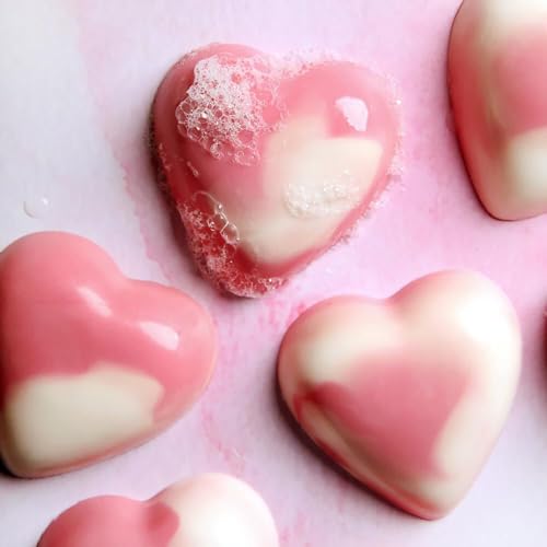 Heart Silicone Molds 3pcs Valentine's Heart Chocolate Molds for Candy Ice Cube Resin Soap Jelly