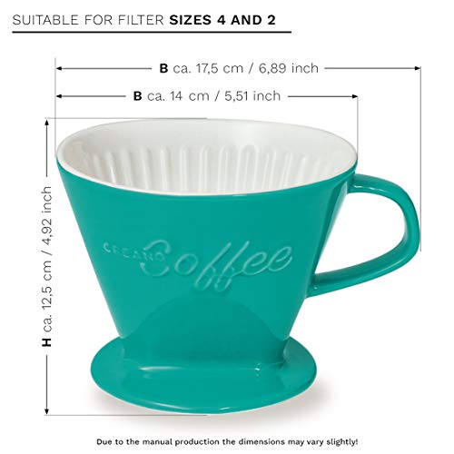 XXL Porcelain Coffee Dripper Green