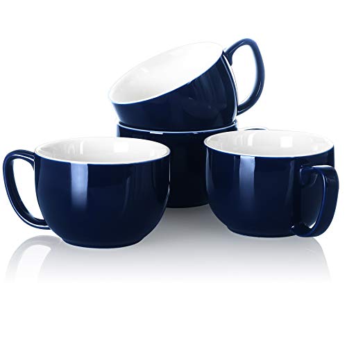 16oz Large Coffee Mugs Set of 4 (4 Count)