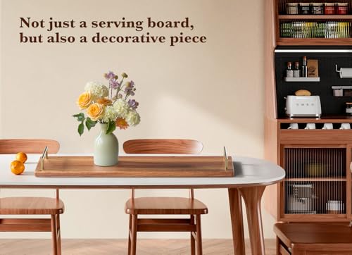 Large Charcuterie Board with Metal Handles