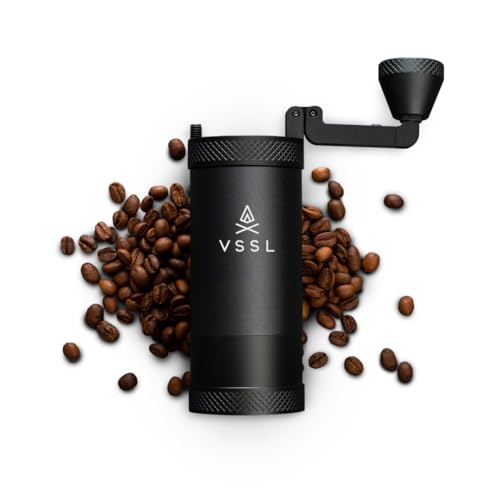 JAVA Manual Hand Coffee Grinder. 50 adjustable grind settings for Aeropress
