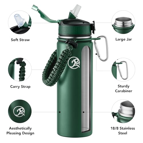 24oz Insulated Stainless Steel Travel Water Bottle