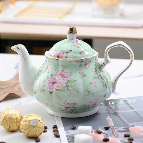 floral porcelain coffee cups set for 6 people