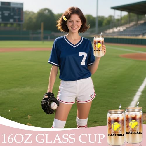 Funny Baseball Birthday Gifts Set for Women Girls Baseball Coach Player