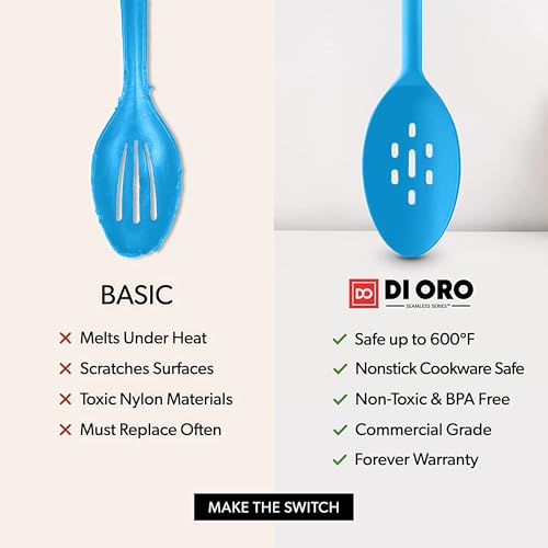 DI ORO Silicone Cooking Spoons (2 Count)