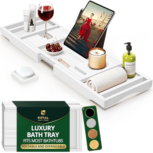 Premium Foldable Bathtub Tray Caddy