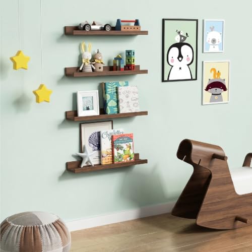 24 Inch Floating Shelves for Wall Set of 4 (4 Count)