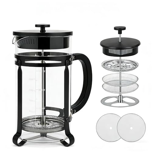 34 oz Black French Press Coffee Maker