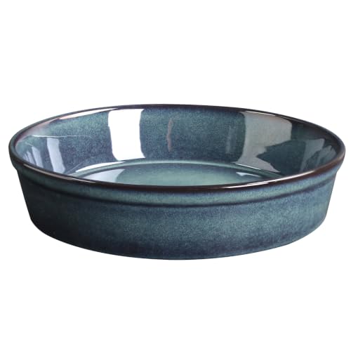 Ceramic Pie Pan Quiche Dish 2.3 Quart Baking Pan