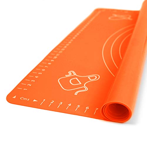 Silicone Baking Mat for Rolling Pastry Dough with Measurements
