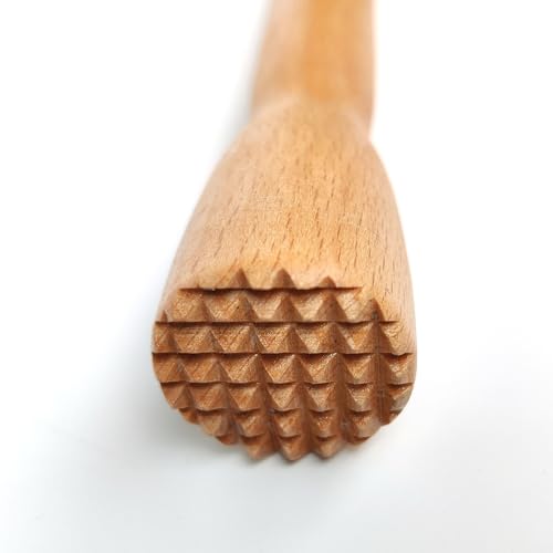 8.25inch Medium Diameter Wood Stomper Pusher for Meat Grinder Mincer