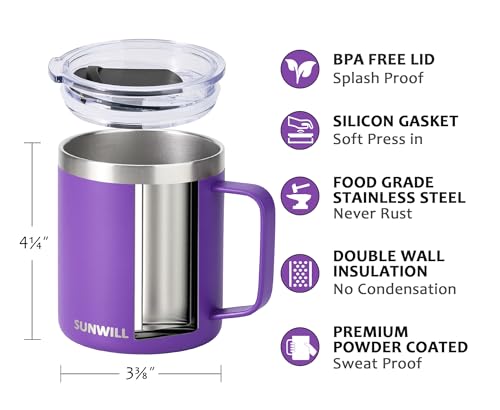 Insulated Coffee Mug with Lid