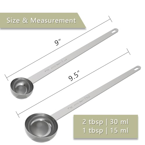 Extra Long Handle Coffee Scoop Set (2 Count)